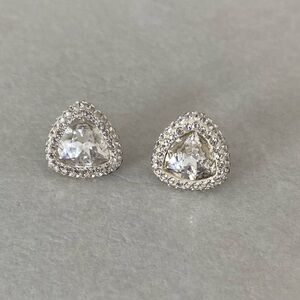 Swarovski Sparkling Silver Stud Earrings